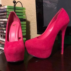Pink Platform Heels